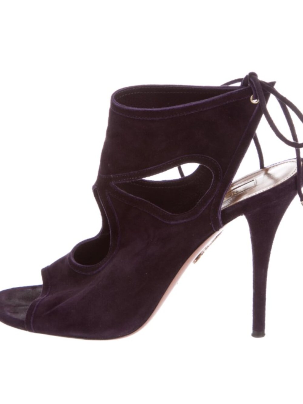 Aquazzura Sexy Thing Dark Navy / Purple Sandals Heels Size 38.5 / 8